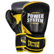 Power System 20890 Перчатки для бокса PowerSystem PS 5005 Challenger Black/Yellow фото